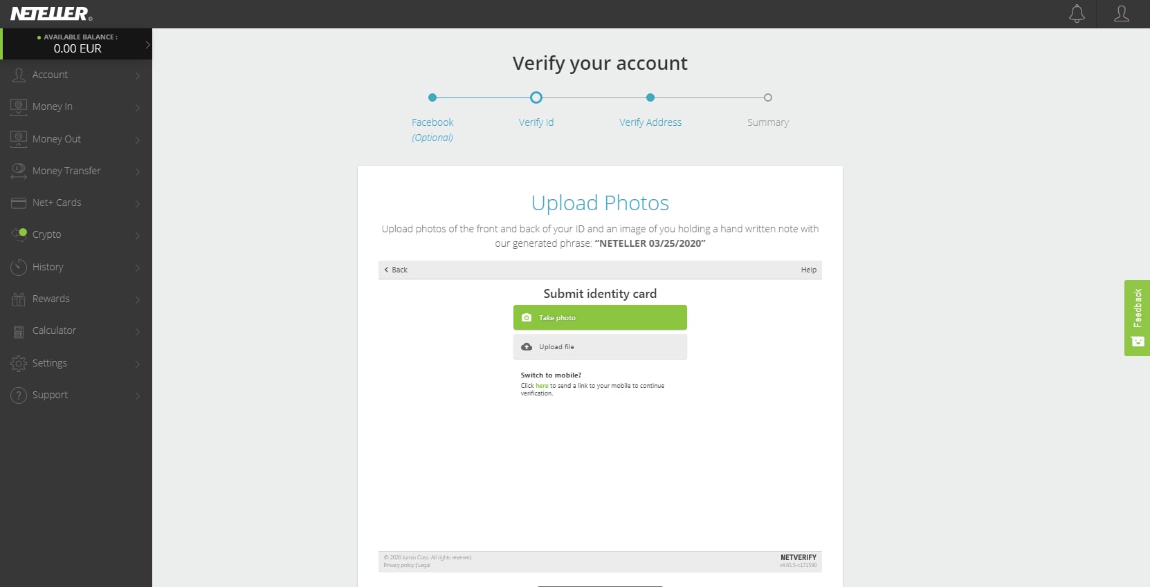 Neteller Verification – How to a Neteller account?